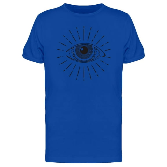 All Seeing Eye Line Art T-Shirt Men -Image by Shutterstock, Male Large