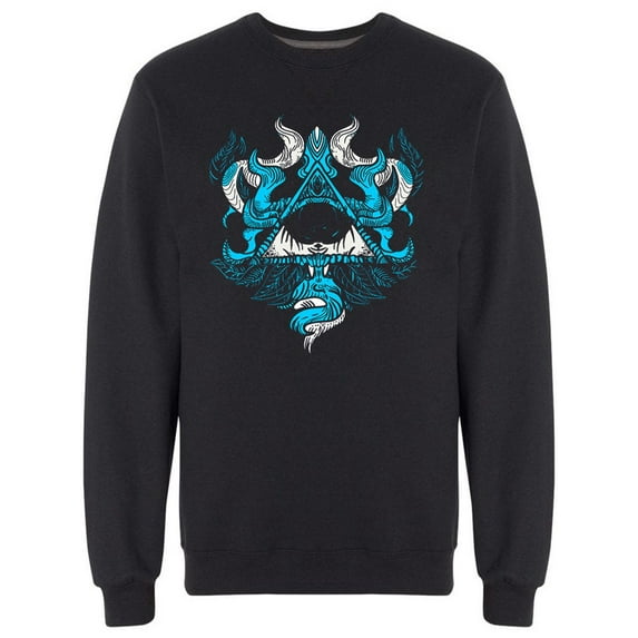 All Seeing Eye Reptilian Style Sweatshirt Men - Men Sweatshirt, Small