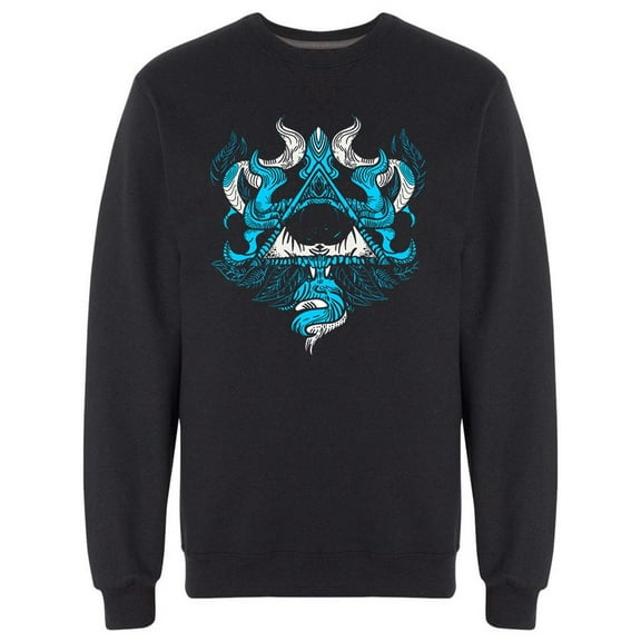 All Seeing Eye Reptilian Style Sweatshirt Men -Image by Shutterstock, Male x-Large