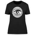 thumbnail image 1 of All Seeing Eye Round Frame T-Shirt Women -Image by Shutterstock, Female x-Large, 1 of 2
