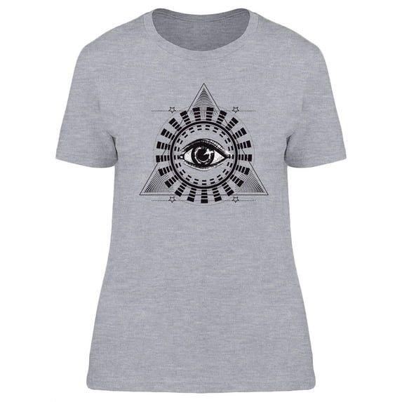 All Seeing Eye Tattoo Design T-Shirt Women -Image by Shutterstock, Female Large