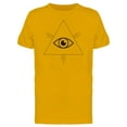 thumbnail image 1 of All Seeing Eye Triangle Lines T-Shirt Men -Image by Shutterstock, Male Medium, 1 of 2