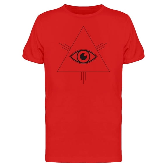 All Seeing Eye Triangle Lines Tee Men's -Image by Shutterstock