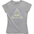 thumbnail image 1 of All Seeing Illuminati Eye Pyramid Triangle Conspiracy Mystic Tattoo T-Shirt, 1 of 4