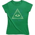 thumbnail image 1 of All Seeing Illuminati Eye Pyramid Triangle Conspiracy Mystic Tattoo T-Shirt, 1 of 4