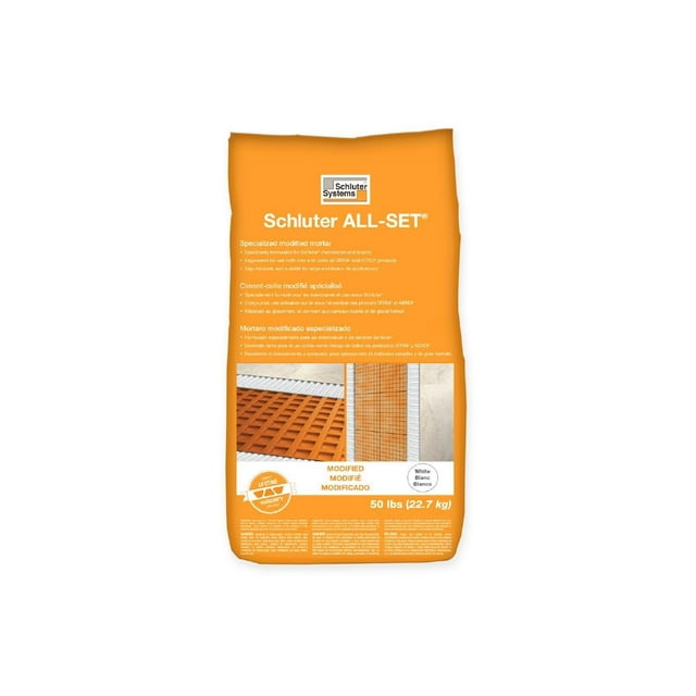 AllSet Modified ThinSet Mortar Ideal for Ditra and Kerdi Systems