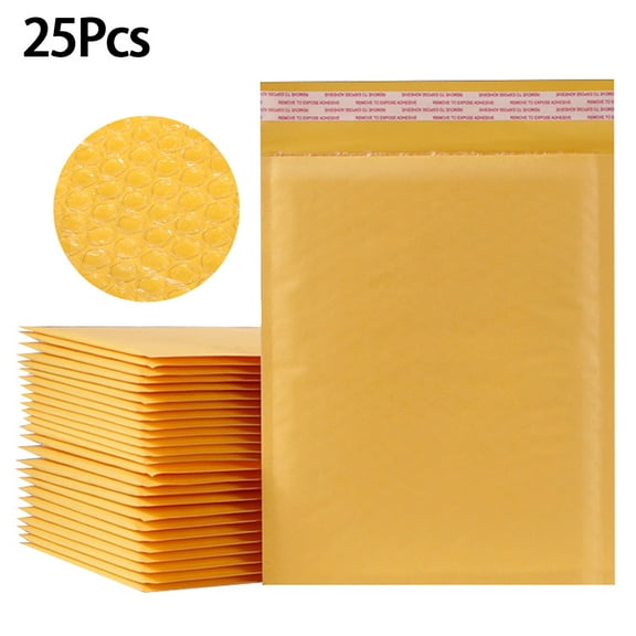 All Size Kraft Bubble Mailers Shipping Padded Envelopes Self Seal 25/50/100 Packs