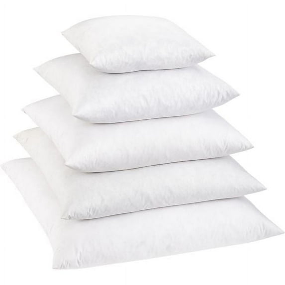 All Sizes - Square Feather Down Pillow Inserts