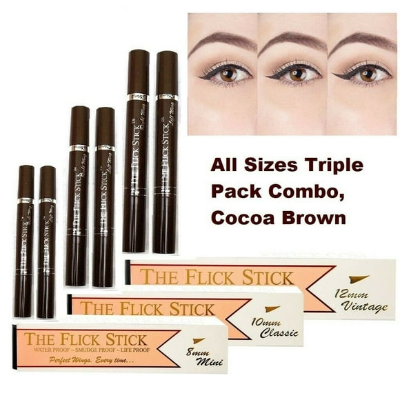 All Sizes Triple Pack Combo Winged Eyeliner (Sizes: 12mm, 10mm, 8mm)