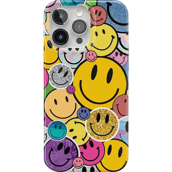 All Smiles Smiley Face Phone Case for 17 16 15 14 13 12 11 Pro Max