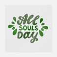 thumbnail image 1 of All Souls Day Green Decor Transfer, 1 of 1