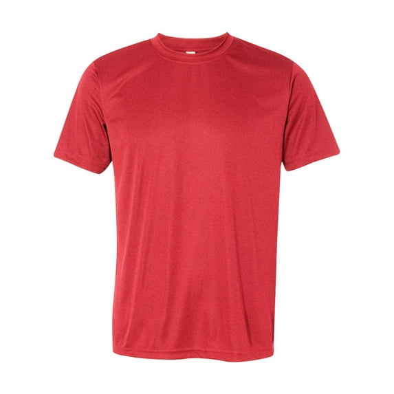 All Sport Mens Polyester Sport T-Shirt, XS, Heather Red