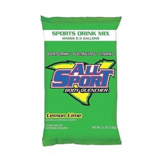 All Sport Sports Drink Mix,Lemon-Lime Flavor 10125071
