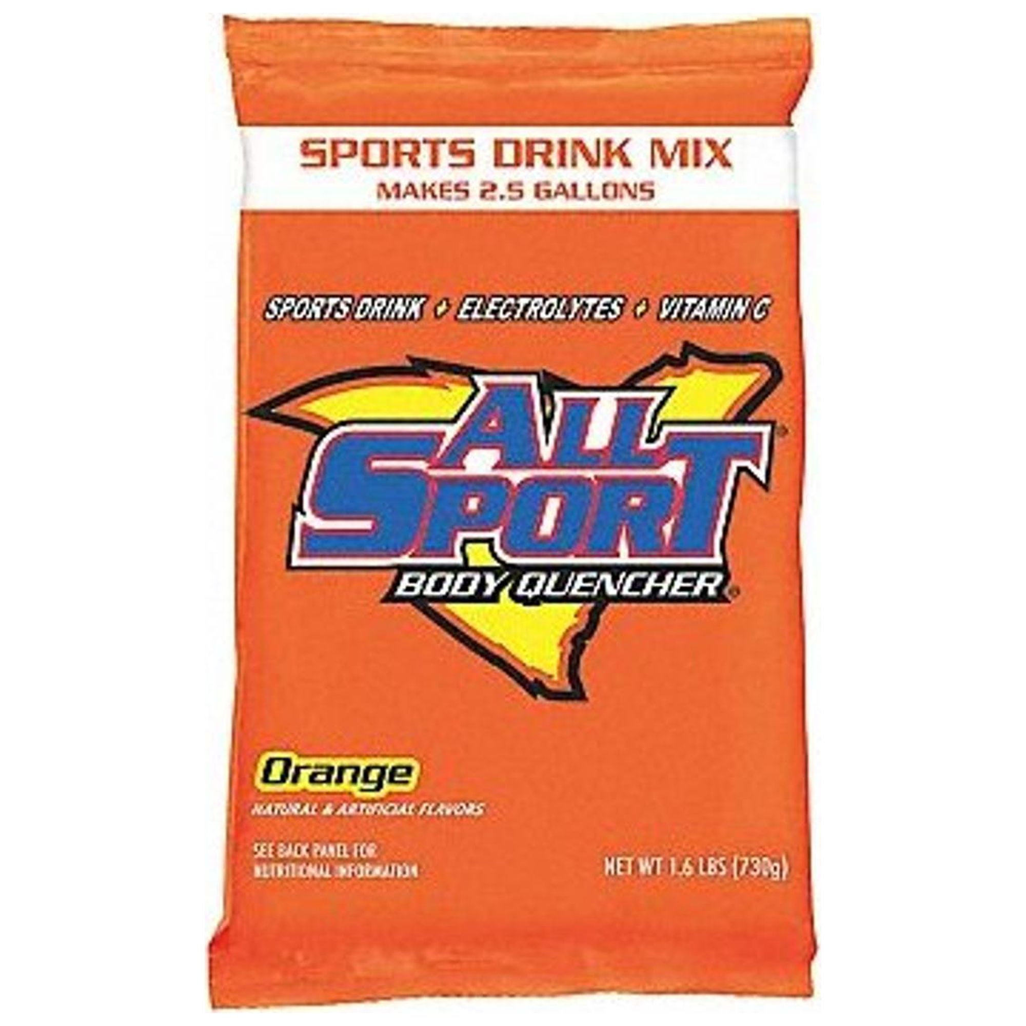 All Sport Sports Drink Mix,Orange Flavor 10125068