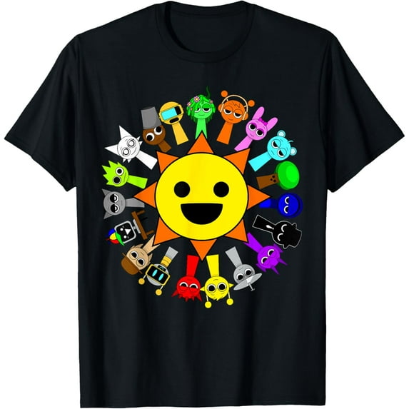 All Sprunki Around Mr Sun For Boys And Girls Birthday Wenda T-Shirt Unisex S-5XL Hot Trending Shirt, Vintage Birthday Gift