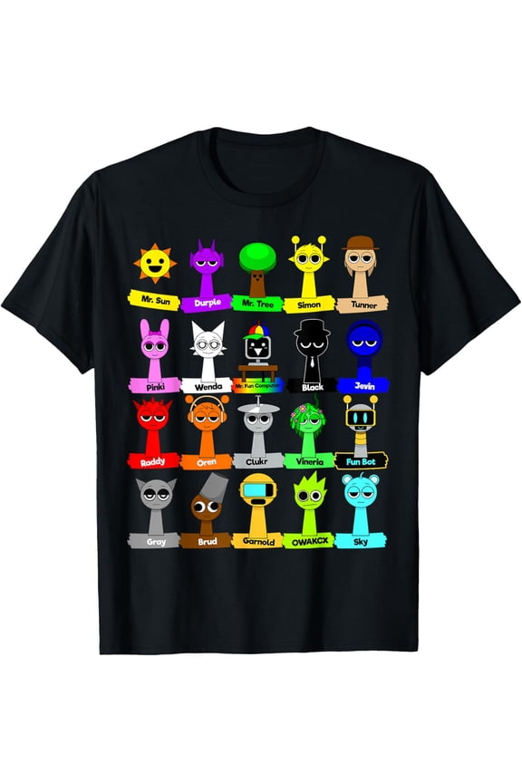 All Sprunki Toys Birthday Decoration Simon Oren T-Shirt