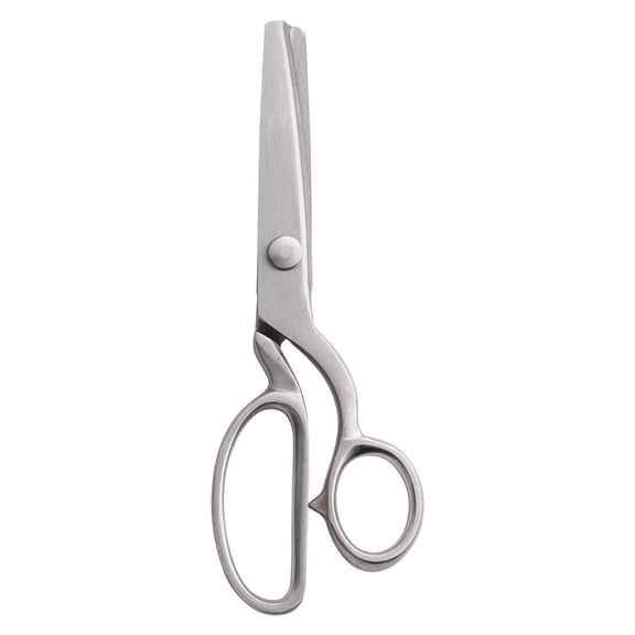 All Stainless Steel Pinking Shears Scissors for Fabric Heavy Duty Serrated Pinking Shears Decorative Edge Zig Zag Cut Scissors