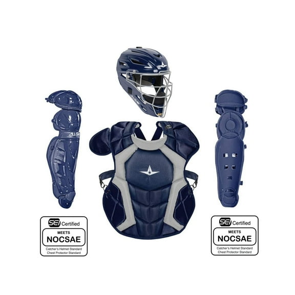 All Star Adult Classic Pro Catcher's Set Navy
