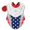thumbnail image 1 of All Star Adult Phx Paige Halstead Fastpitch Softball Chest Protector (Medium) Red/White/Blue, 1 of 3
