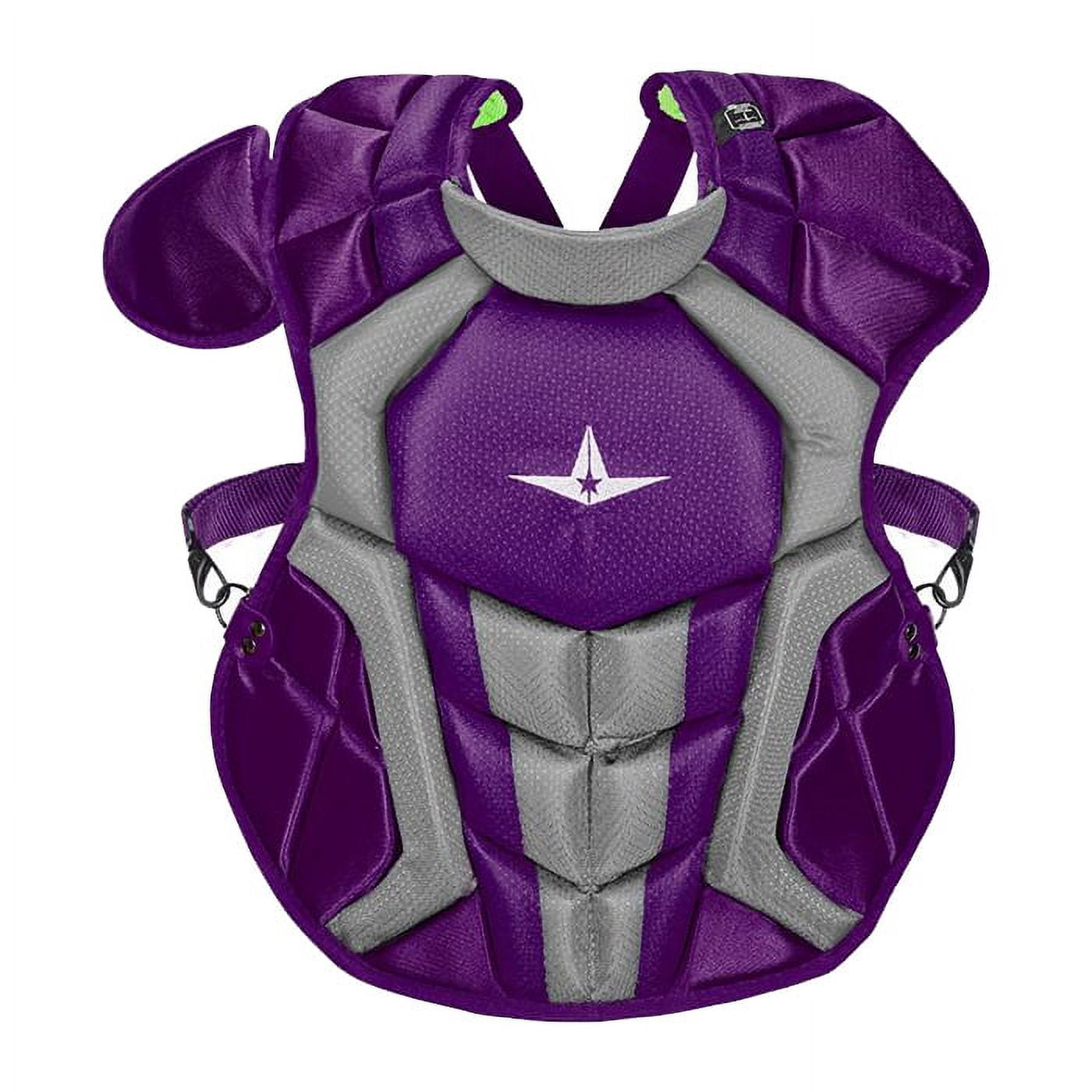 All Star Adult System7 Axis Chest Protector Purple/Grey