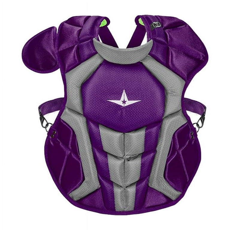 All Star Adult System7 Axis Chest Protector Purple Grey Walmart