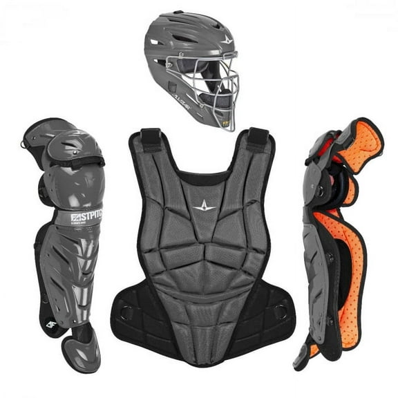 All Star All-Star Afx Fastpitch Softball Catcher Kit (Small) White/Grey Small