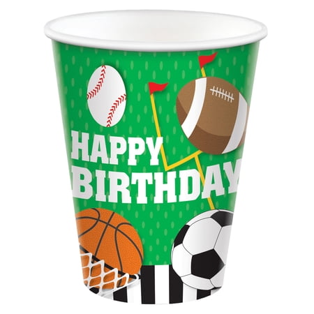 All Star Birthday 9oz Paper Cups (8ct)