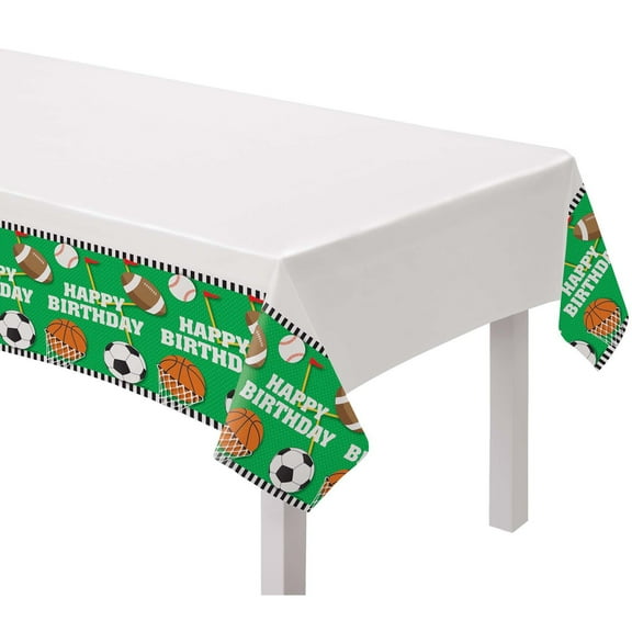 All Star Birthday Plastic Tablecover (1ct)