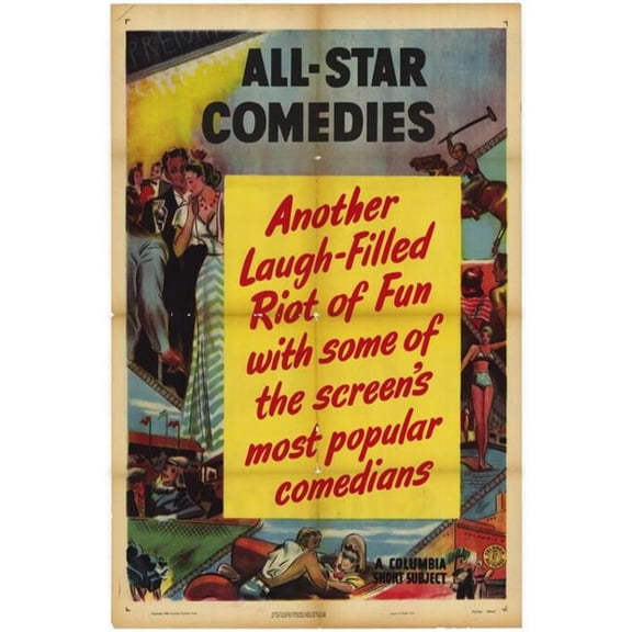 All Star Comedies Movie Poster - 27 x 40 in.