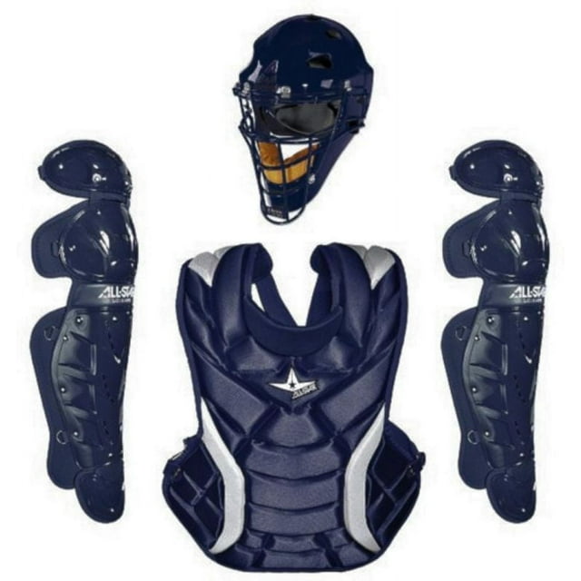 AllStar Fastpitch Softball Series Intermediate 13" Catchers Set, Navy