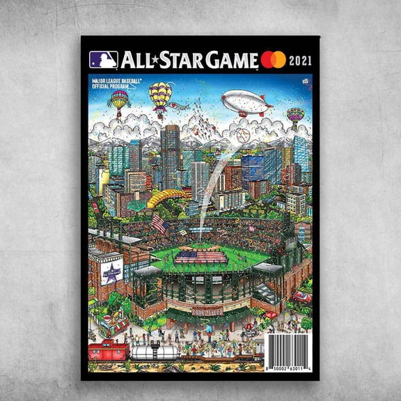 All Star Game 2021 - Major League Baseball, Official Program, American Baseball 11 x 17 Inch Poster