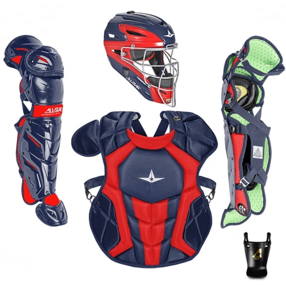 All Star Intermediate System7 Axis Catchers Kit Navy | Scarlet