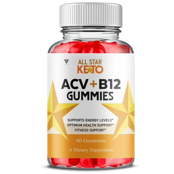 All Star Keto ACV Gummies, AllStar Advanced Keto ACV Overall Health Formula (60 Gummies)