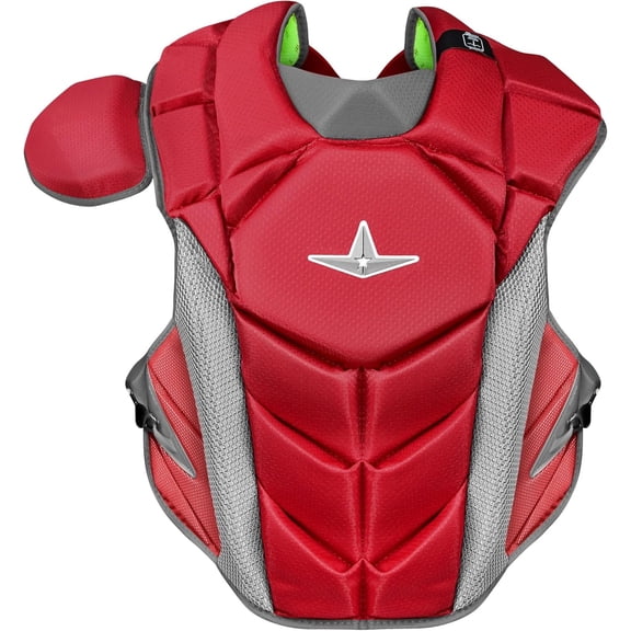 All Star MVP-PRO NOCSAE Certified Intermediate Baseball Catcher's Chest Protector