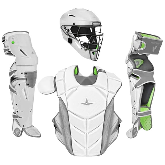 All Star MVP-Pro LT Youth Catchers Set White/Charcoal