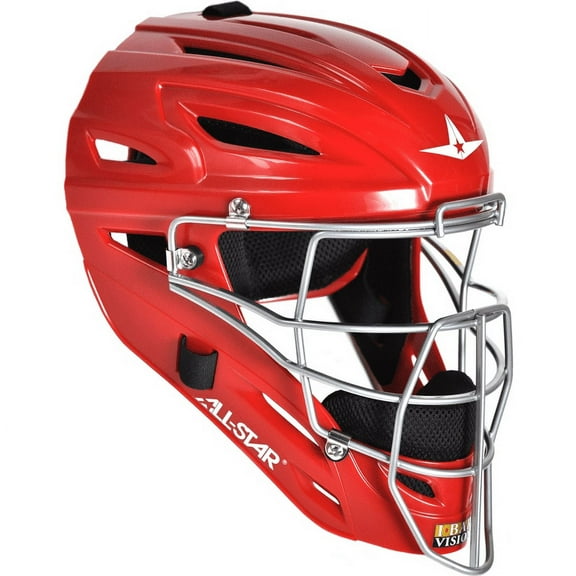 All Star Youth Ultracool Mvp Catchers Helmet Scarlet