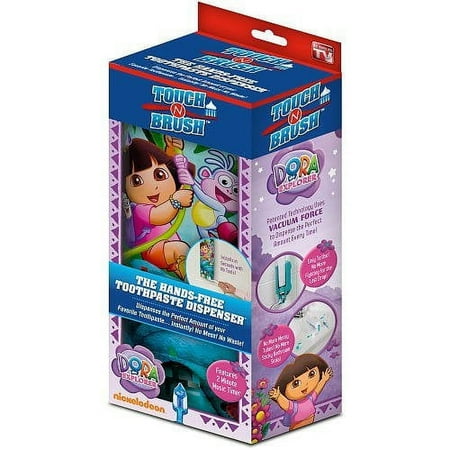 All Star Marketing Touch n Brush Hands Free Toothpaste Dispenser- Dora the Explorer