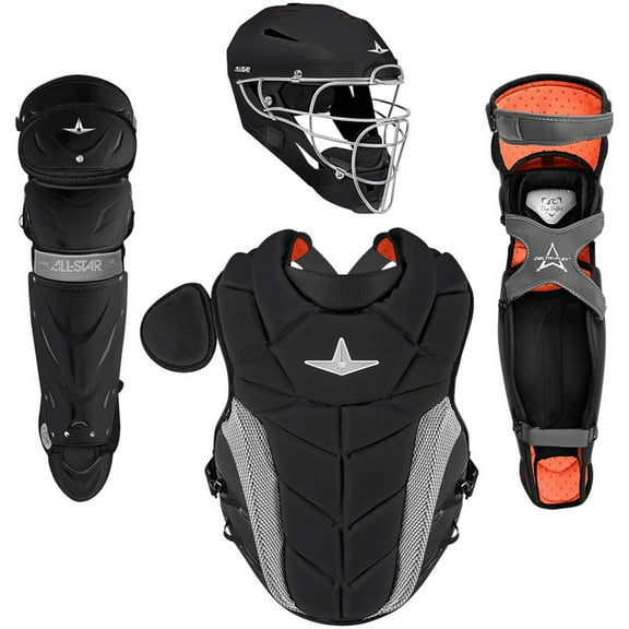 All Star PHX Paige Halstead Fastpitch Softball Catchers Set (Medium) Black Medium