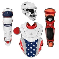 All Star PHX Paige Halstead Fastpitch Softball Catchers Set (Medium) Red/White/Blue Medium