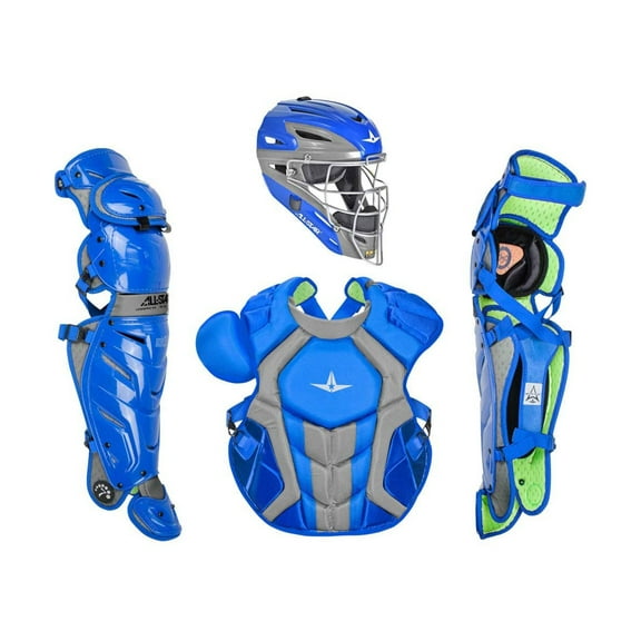 All-Star Sports Axis Pro System 7 Adult Protective Catchers Set, Royal Blue