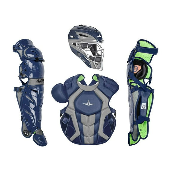 All-Star Sports Axis Pro System 7 Age 16 and Up Protective Catcher Set, Navy