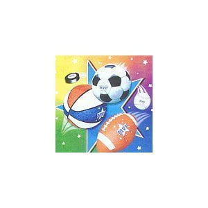 All Star Sports Napkins - 16 Sports Party Lunch Napkins