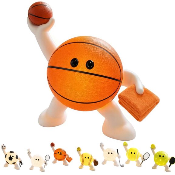 All-Star Sports Night Light Buddy - Sports Night Light Buddy | Cute Sports Ball Night Light Buddy for Bedroom Desk Game Room, Ideal Gift for Athletes, Players & Sports Fans