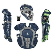 All-Star Sports S7 Axis Ages 12-16 Protective Baseball Catchers Gear, Navy