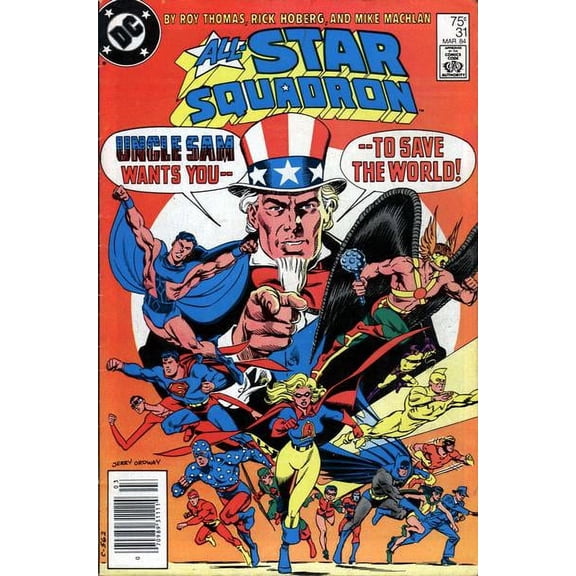 All-Star Squadron #31 (Mark Jewelers) VF ; DC Comic Book