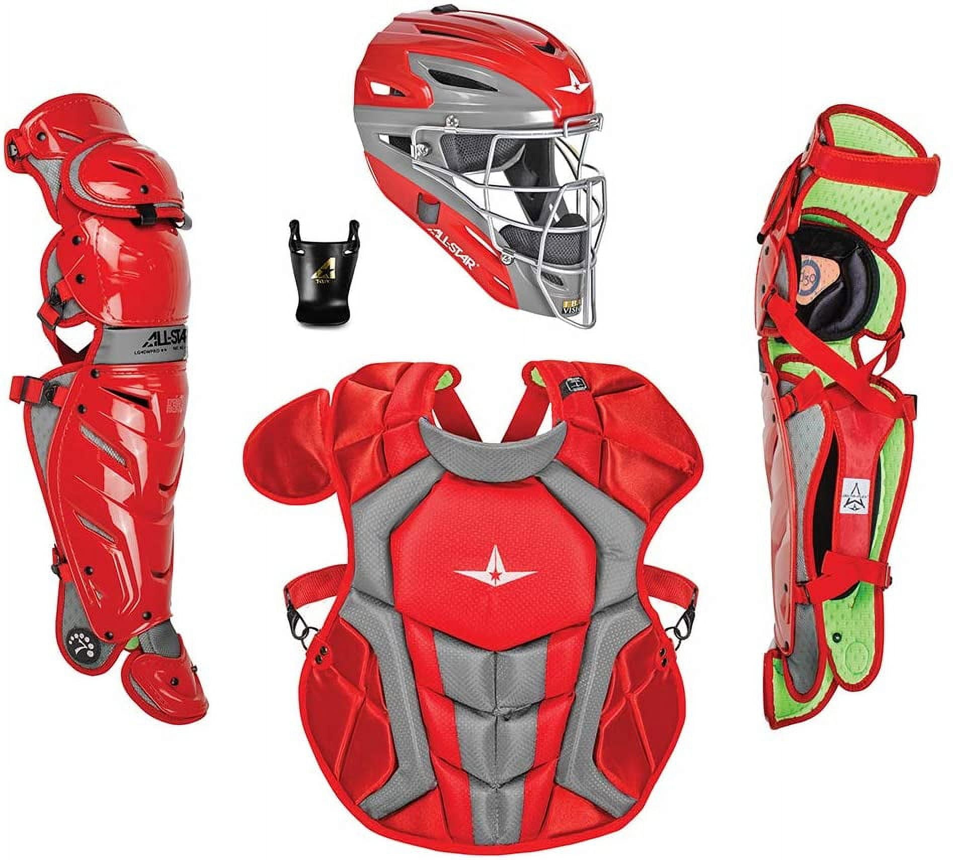 All-Star System 7 Axis Intermediate Two-Tone Catchers Gear Set, Navy/Sky  Blue 