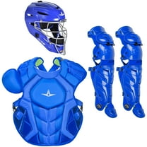 All Star Adult System7 Axis Pro Catcher's Set Royal Adult