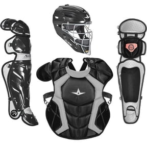 All Star Adult System7 Axis Pro Catchers Set Black