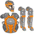 thumbnail image 1 of All Star Intermediate System7 Axis Elite Travel Team Catcher's Set Grey/Orange, 1 of 4