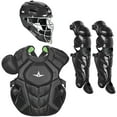 thumbnail image 1 of All-Star System7 Axis NOCSAE Adult Two Tone Baseball Catchers Set, Black, 1 of 3
